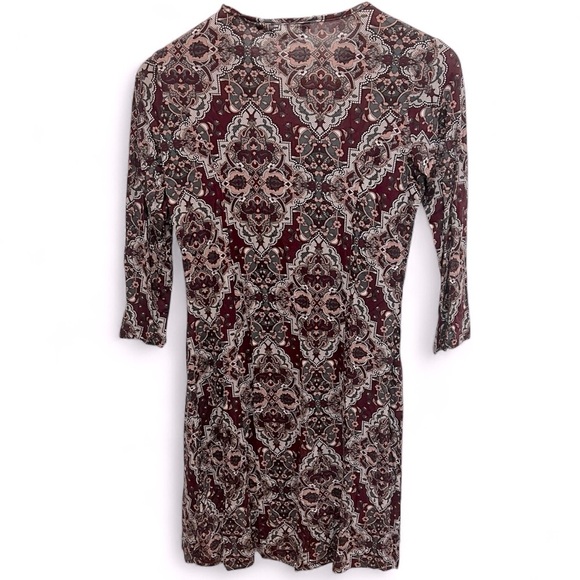 NWT Fratini Woman Patterned 3/4 Sleeve Dress size medium - Picture 4 of 16
